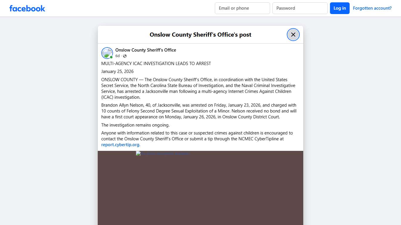MULTI-AGENCY ICAC... - Onslow County Sheriff's Office Facebook